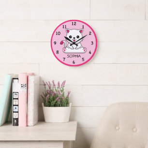 Die Niedliche Babysäulenhalle des Kindes Große Wanduhr