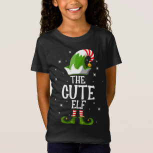 Die Niedliche Elf-Familiengruppe Weihnachten T-Shirt