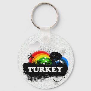 Die niedliche fruchtige Türkei Schlüsselanhänger