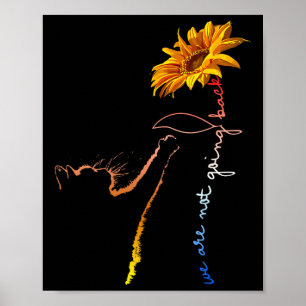 Die Niedliche Katzenblume Kamala-harri geht nicht Poster