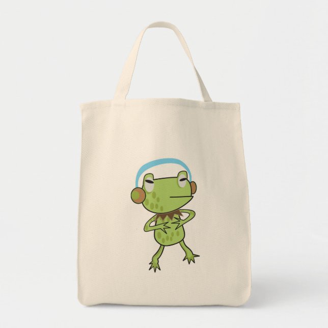 Die niedliche musikalische Frosch-Tasche Tragetasche (Vorne)