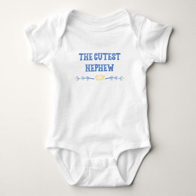 Die niedliche Neffe Baby Blue Tante Geschenk Baby Strampler (Vorderseite)
