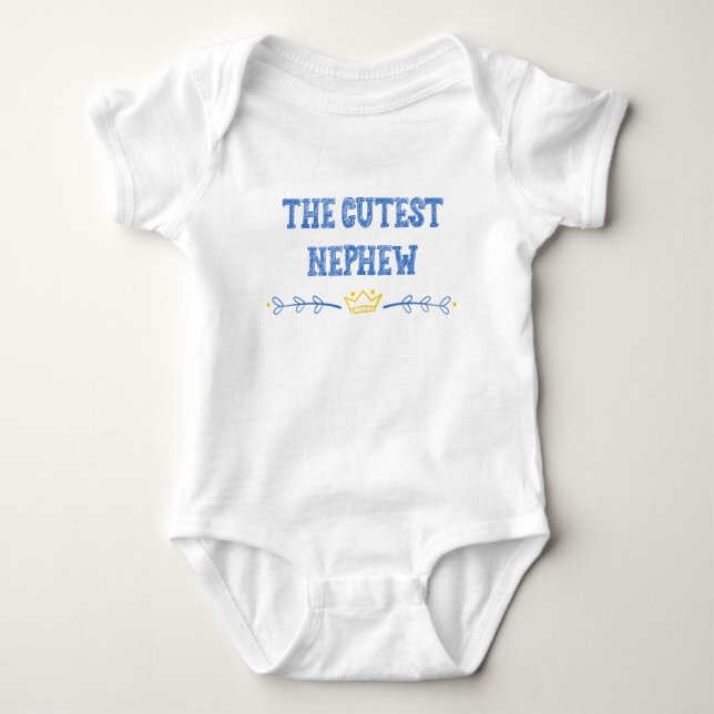 Die niedliche Neffe Baby Blue Tante Geschenk Strampler (Vorderseite)