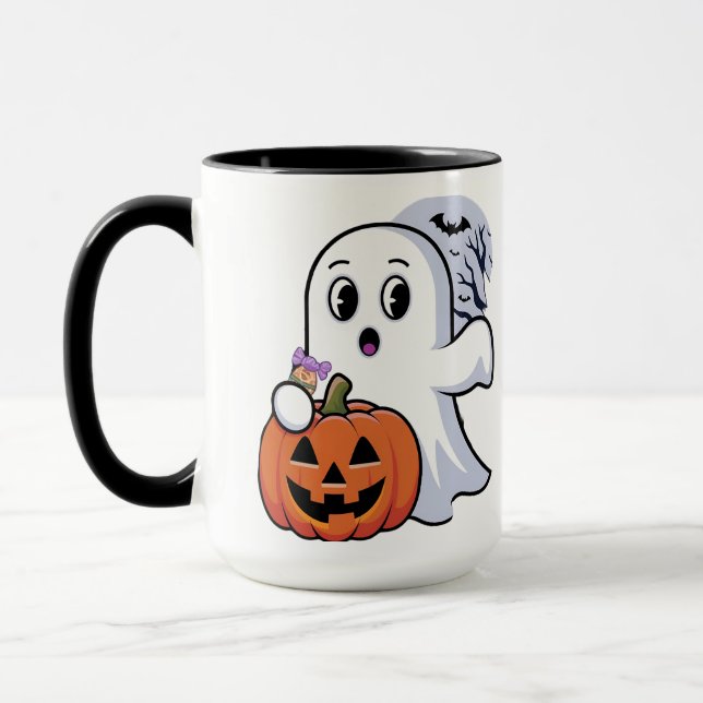Die Niedliche White Ghost-Tasse Tasse (Links)