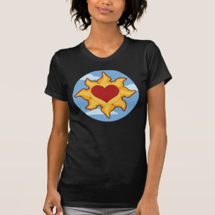 Die niedlichen T-Shirts Sun- und Herz-Frauen