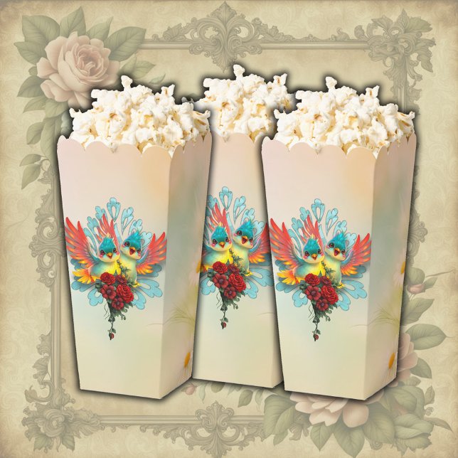 Die niedlichen Vögel guten Spaßes. Geschenkschachtel (Von Creator hochgeladen)