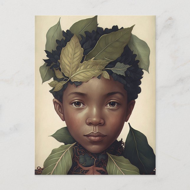 Die Niedlichen Waldelfen Vintag Postkarte (Vorderseite)