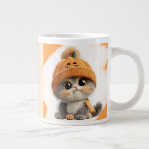 Die Niedlichste Halloween-Kitten-Tasse Jumbo-Tasse