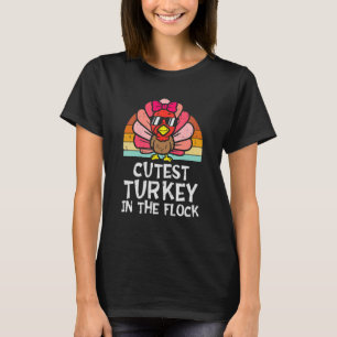 Die niedlichste Türkei in der Flock Retro Kleinkin T-Shirt