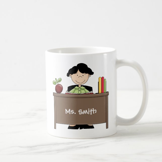 Die niedlichste weibliche Lehrerin der Welt mit Na Kaffeetasse (Rechts)