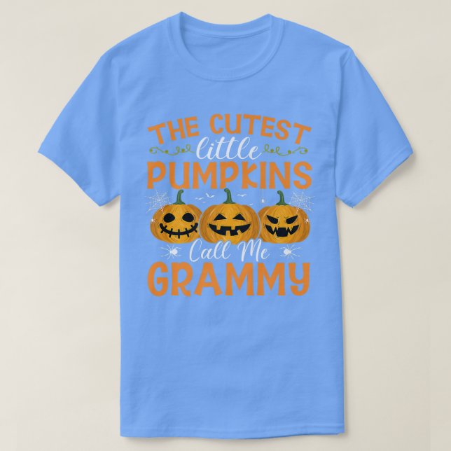 Die Niedlichsten Kürbiskins nennen mich Grammy Hal T-Shirt (Design vorne)