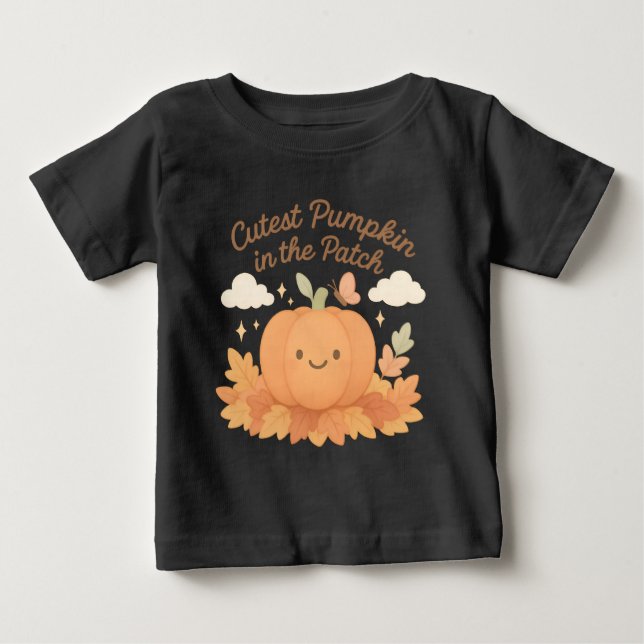 Die Niedlichsten Pumpketten im Patch Fall Design V Baby T-shirt (Vorderseite)
