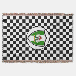 Die nigerianische Flagge wirft Decken
