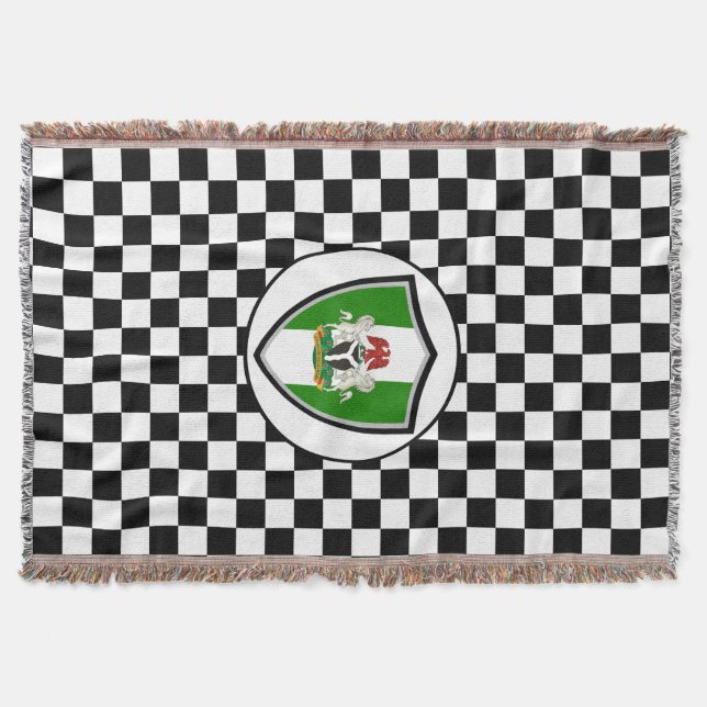 Die nigerianische Flagge wirft Decken (Vorderseite)