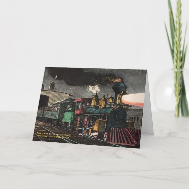 Die Night Express Grußkarte Karte (Vorderseite)