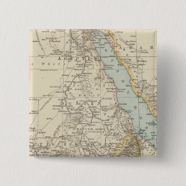 Die Nillander - Atlas-Karte des Nils Button (Vorderseite)