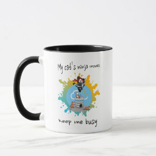 Die Ninja-Züge meiner Katze behielt mich beschäfti Tasse