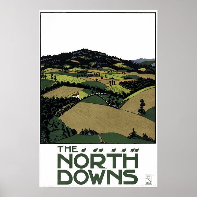 Die Nordnachfrage von Edward McKnight Kauffer Poster (Vorne)