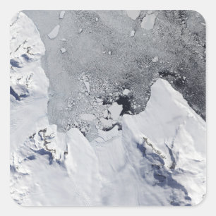 Die Nordspitze der Insel Alexander Quadratischer Aufkleber