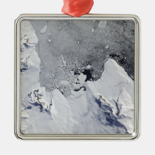 Die Nordspitze von Alexander-Insel Silbernes Ornament