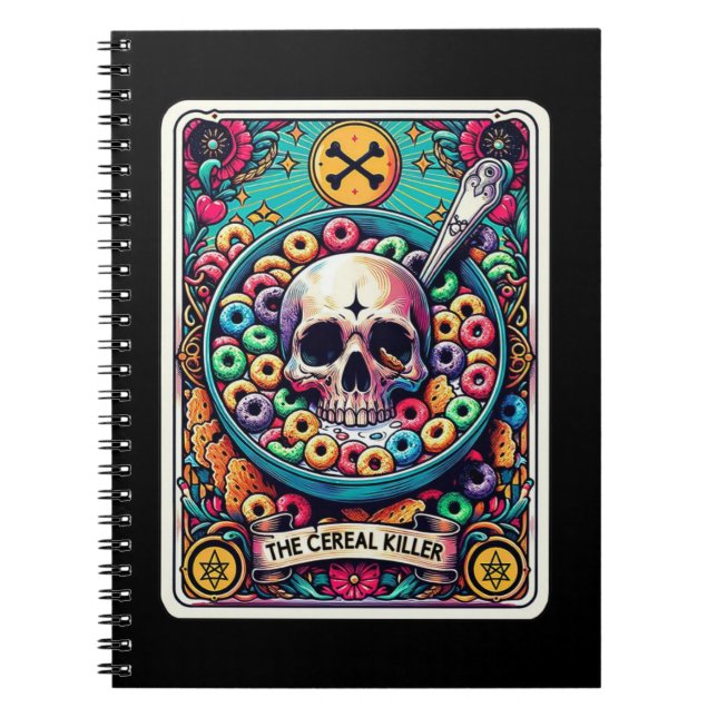 Die Notebook-Sammlung Cereal Killer Tarot Card Notizblock (Vorderseite)