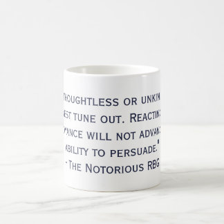 Die notorische RBG Zitat-Tasse Kaffeetasse