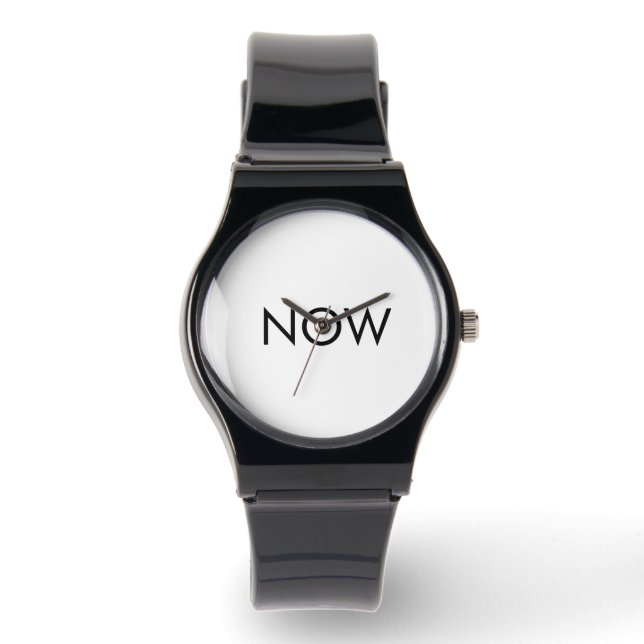 Die NOW-Uhr Armbanduhr (Vorderseite)