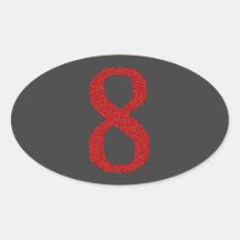 DIE NUMMER 8 IN ROT