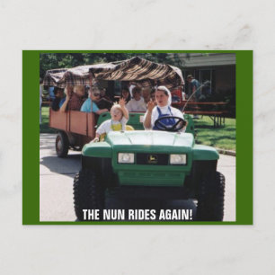 DIE NUN FAHREN WIEDER! POSTKARTE