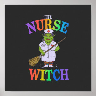 Die Nurse Hexe hat eine unheimlich schöne Hallowee Poster