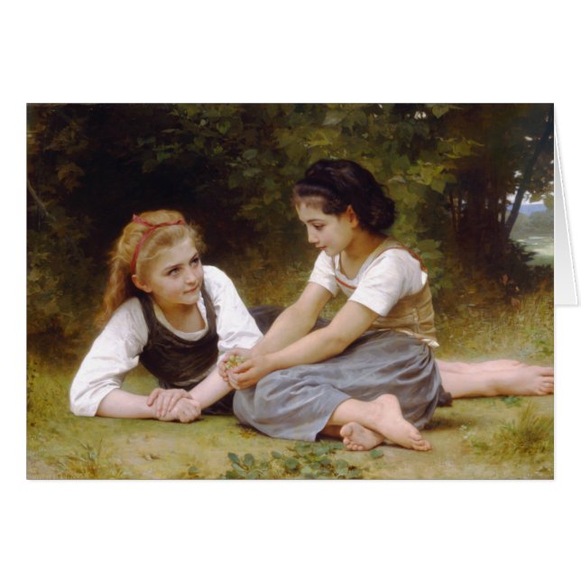 Die Nuss-Sammler durch Bouguereau (Vorderseite (Horizontal))