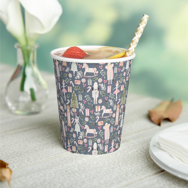 Die Nutcracker Aquarellbilder Papier Cups Pappbecher (In Situ)