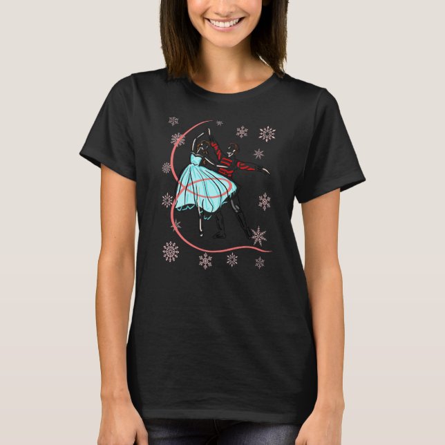 Die Nutcracker Ballett Clara tanzen mit Nutcracke T-Shirt (Vorderseite)
