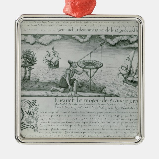 Die Nutzung des Sextant Silbernes Ornament (Vorne)