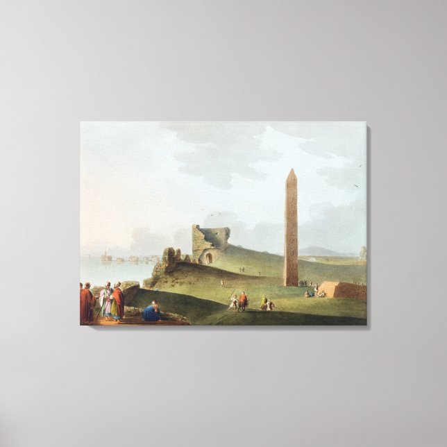 Die Obelisken in Alexandria, die so genannte Cleop Leinwanddruck (Vorderseite)