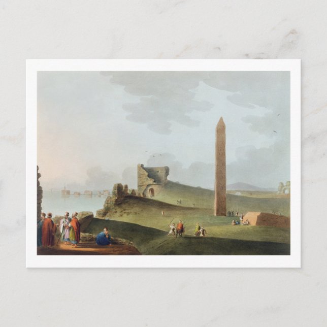 Die Obelisken in Alexandria, die so genannte Cleop Postkarte (Vorderseite)