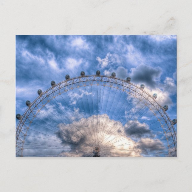 Die oberste Hälfte des Londoner Auges Postkarte (Vorderseite)