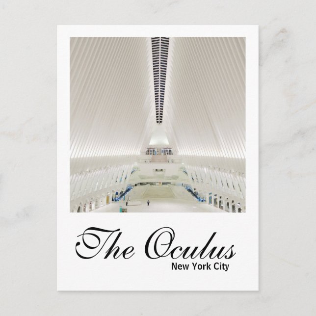 Die Oculus New York Postcard USA Postkarte (Vorderseite)