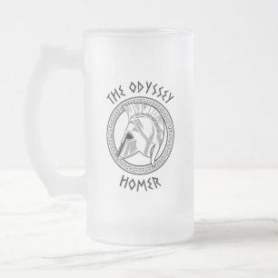 Die Odyssee Homer Griechischer Helm Antike Mytholo Mattglas Bierglas