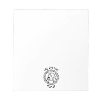 Die Odyssee Homer Griechischer Helm Antike Mytholo Notizblock