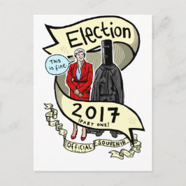 Die Offizielle Laurie Pink-Wahl 2017 Souvenir Postkarte