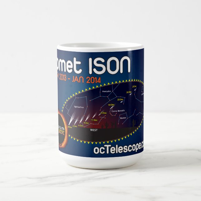Die offizielle Tasse des Kometen-ISON mit (Mittel)