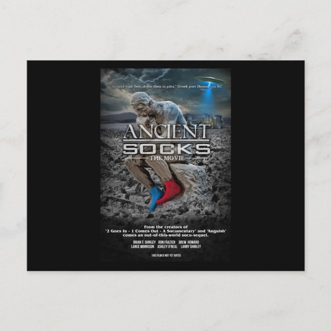 Die Offiziellen "alten Socken" Postkarte (Vorderseite)