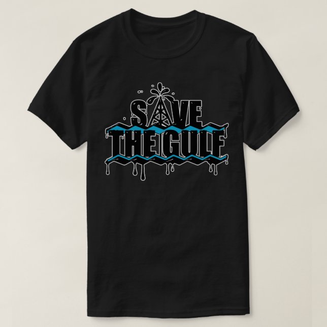 Die Offshore-Bohranlage am Golf gerettet T-Shirt (Design vorne)