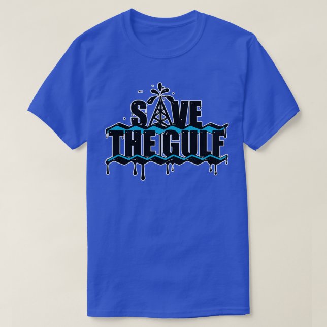 Die Offshore-Bohranlage am Golf gerettet T-Shirt (Design vorne)