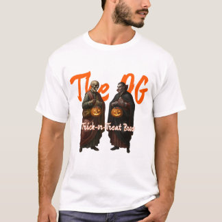 Die OG-Trick-oder-Leckerei-Bros | Skeleton & Vampi T-Shirt