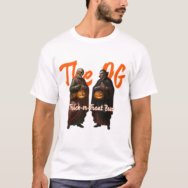 Die OG-Trick-oder-Leckerei-Bros | Skeleton & Vampi T-Shirt (Vorderseite)