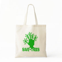 Die Ökologische Tasche mit der grünen Meldung der