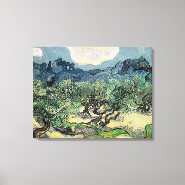 Die Olivenbäume, 1889, Vincent van Gogh Leinwanddruck (Vorderseite)