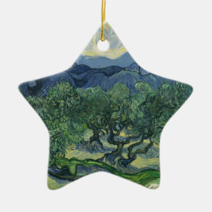 Die Olivenbäume - Van Gogh Keramikornament
